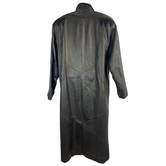 Global Identity G-III Vintage Long Leather Jacket Size Large - Picture 3 of 8